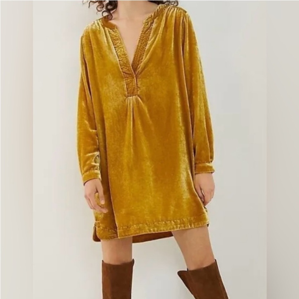 Anthropologie | Maeve Melody Velvet Mini Dress